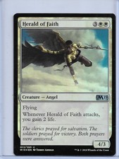 MTG magic 1x Herald of Faith FOIL (M/NM) Magic 2019