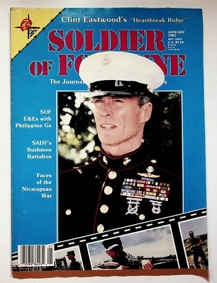 1987 January Soldier Of Fortune Magazine Clint Eastwood Heartbreak Ridge - Image 1 of 4