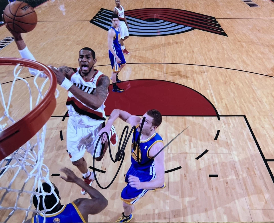 Foto autografiada firmada por LaMarcus Aldridge de 8x10 autógrafo de Portland Trailblazers  Foto 1 de 1