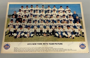 1972 New York Mets team signed page PSA LOA 29 signatures BEERA SEAVER& MORE - Picture 1 of 8