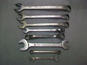 PROTO TOOLS COMBINATION BOXED /  OPEN END WRENCHES - Bild 1 von 18