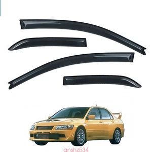 Window Visor fit 2002-2006 Mitsubishi Lancer Sedan Wind Deflector Rain Guard 4pc - Bild 1 von 11