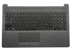 PALMREST + KLAWIATURA + TOUCHPAD HP 250 255 G7 15-DA 15-DB ORYGINALNY NIEMIECKI DE - Zdjęcie 1 z 2