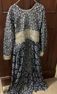 Eid Ramadan wedding Pre Loved Women Pakistani party dress Culottes Net Shirt - Picture 1 of 4