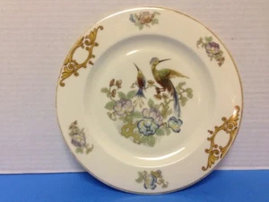 20's Epiag Czechoslovakia China # 29 Dinner Plate - Flowers, Birds - Picture 1 of 12