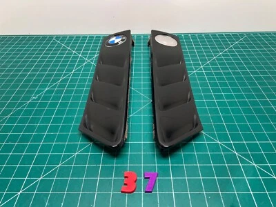 96-02 BMW Z3 E36/7 E36/8 HOOD CHROME GRILLE PAIR SET BLACK OEM - Image 1 of 4