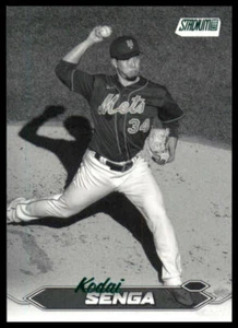 2024 Stadium Club Kodai Senga Black & White #112 New York Mets - Picture 1 of 2