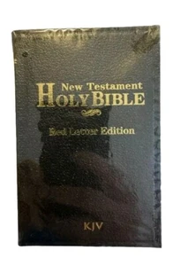Holy Bible Pocket Size New Testament KJV Black Cover 4x3x1 New Sealed Gift - Picture 1 of 2