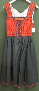 Damen Trachten Kleid schwarz rot Gr. 36 - Picture 1 of 4