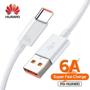 Genuine Huawei USB Type-C Charger Adapter Cable 6A Fast for Mate 60 Pro Pro+ AU - Foto 1 di 8