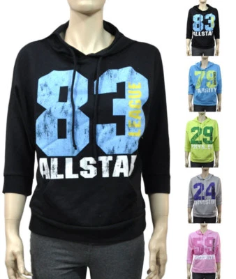 Pullover Dolman Manga Cómodas Sudaderas con Capucha Estampadas SUDADERAS S ~ L Foto 1 de 4