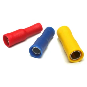 Connettori proiettile donna terminali elettrici isolati rosso-blu-giallo - Foto 1 di 4