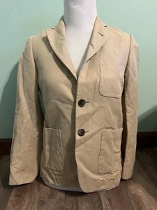 Brooks Brothers Women’s Beige Linen Blazer Size Medium - Picture 1 of 8