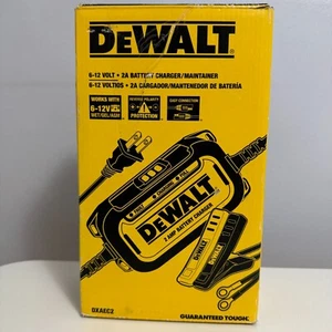 OPEN BOX NEW DeWalt DXAEC2 PRO 6-12 V Battery Charger w/ Clamps, Ring Terminals - Picture 1 of 2