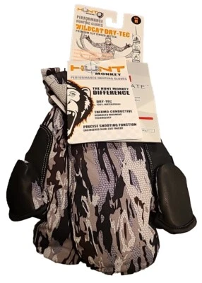 Hunt Monkey Men's Wildcat Dry-Tec Hunting Mittens Hardwood (Medium) - Image 1 of 4
