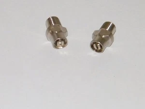 2 válvulas de moneda de sangrado de aire accionadas con llave de latón cromadas radiador 1/8" HVAC - Imagen 1 de 3