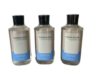 Bath & Body Works Men's Clean Slate (Citrus) 3 in 1 Hair, Face & Body Wash x3 - Picture 1 of 2