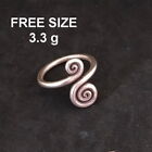 Fine Silver Rings Sterling 925 Vintage Craft Jewelry Karen Adjustable Size R401
