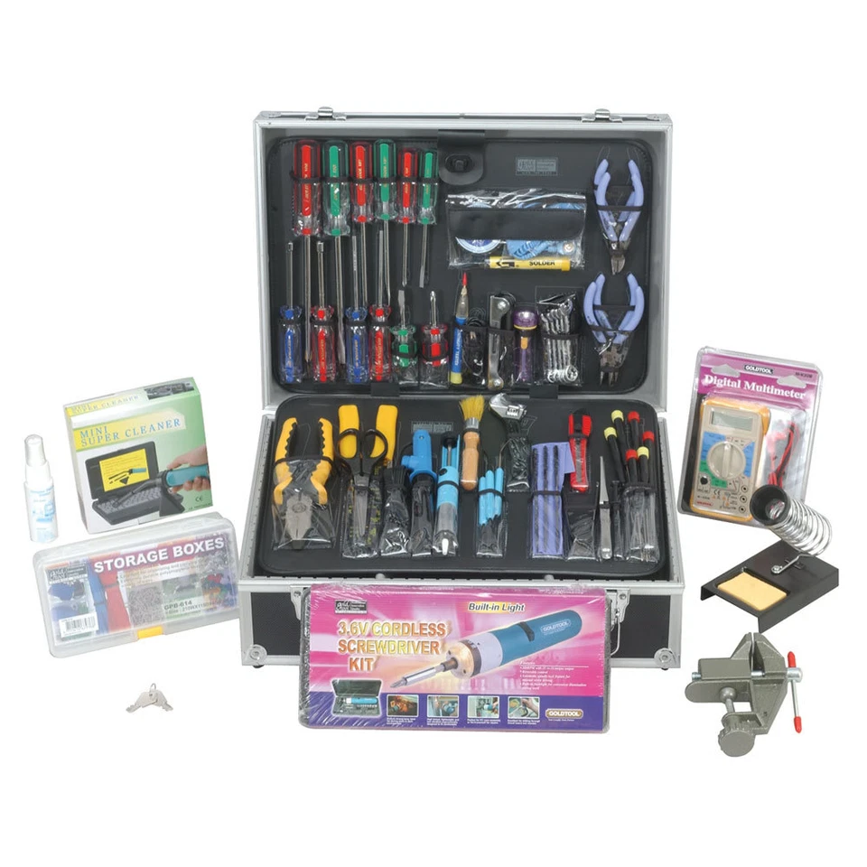 Professional Electronics Tool Kit 100 Pieces - Image 1 of 1