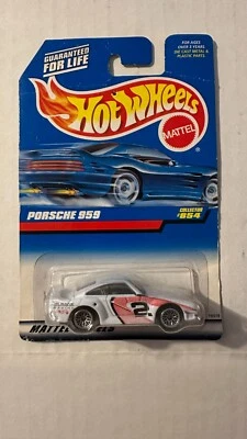 Hot Wheels 1998 Collectors No. Porsche 959 #854 con base metálica Foto 1 de 4
