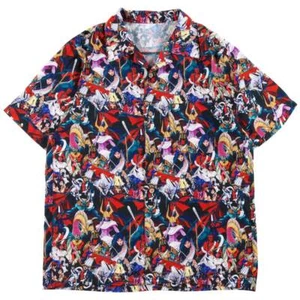 Camisa Shin Megami Tensei Demonios Aloha Estampado Completo Kazuma Kaneko Atlus Juegos con disfraces - Imagen 1 de 5