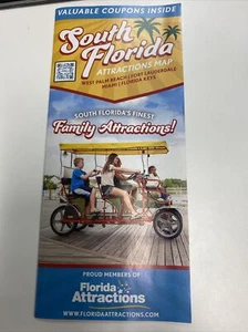 NEU SEP 2022 Südflorida Attraktionskarte Reiseführer Gutschein Broschüre - Bild 1 von 2