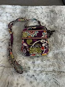 Vera Bradley Plum Crazy Mini Hipster Crossbody - EXCELLENT CONDITION! - Picture 1 of 6