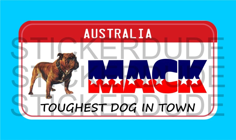 CALCOMANÍA ADHESIVA PARA PARACHOQUES CAMIÓN MACK PARA NEVERA MANCAVE ETC Foto 1 de 1