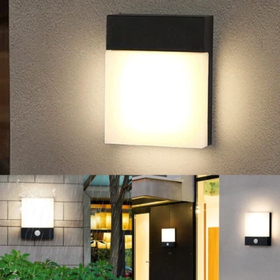 LED Außenleuchte Ohne/Mit Bewegungsmelder Wandleuchte Anthrazit Außenlampe 24W - Bild 1 von 4