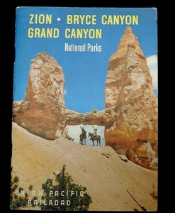Zion Bryce Canyon Grand Canyon National Parks Union Pacific Railroad Guide Book - Picture 1 of 5