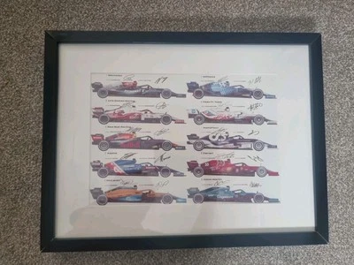 Formula 1 Poster 2020 Grid Print decorative poster for F1 fans Gift idea Framed - Image 1 of 3