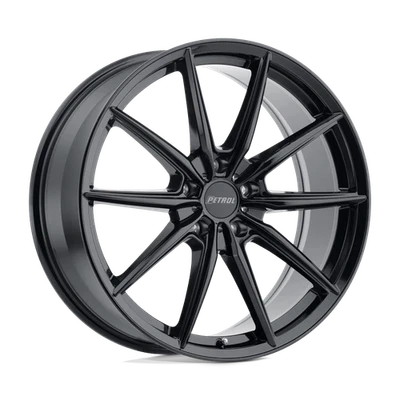 Petrol P4B 20x8.5 +40 Gloss Black Wheel 5x114.3 5x4.5 (QTY 1) 2085P4B405114B76 - Image 1 of 4