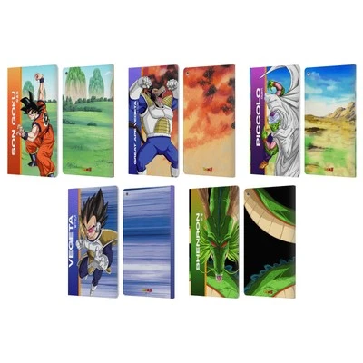 OFFICIAL DRAGON BALL Z SAIYAN ARC CHARACTERS LEATHER BOOK CASE FOR AMAZON FIRE - Image 1 of 4