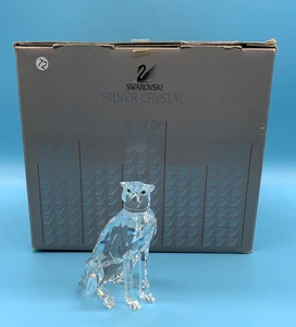 SWAROVSKI SILBER KRISTALL GEPARD (VARIANTE 1) - LOW TAIL 183225 (SS-72) - Bild 1 von 8