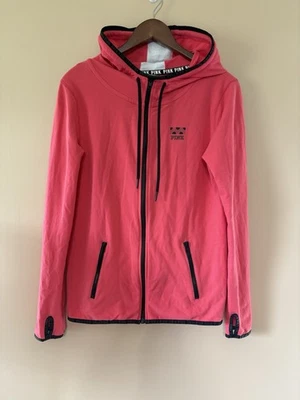 Victoria’s Secret ROSA Sudadera con Capucha Cremallera Rosa Caliente Para Mujer Talla Pequeña Foto 1 de 4