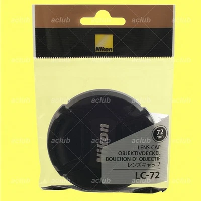 Genuine Nikon LC-72 Front Lens Cap 72mm Snap-On Lens Dust Cover Protector - Image 1 of 2