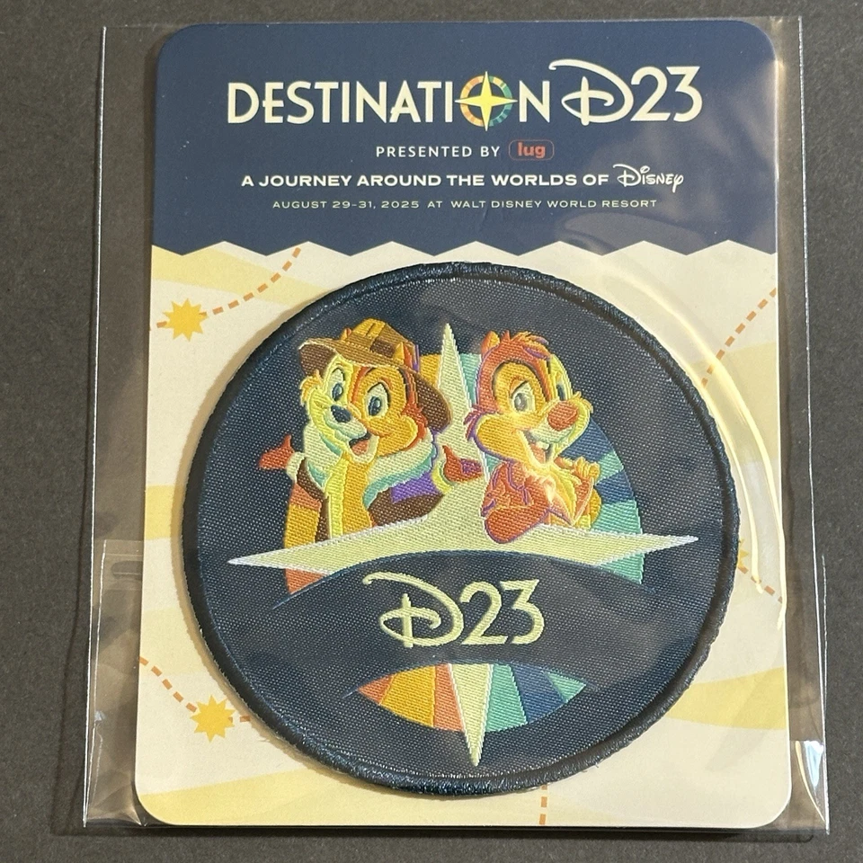 Parche exclusivo del evento Disney Destination D23 2025 Chip And Dale Rescue Rangers Foto 1 de 1