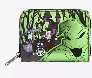 Portafoglio Loungefly Nightmare Before Christmas Oogie Boogie Metallizzato NUOVO - Foto 1 di 11