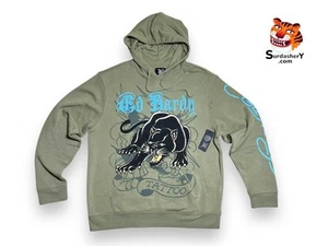 Ed Hardy Black Panther Hoodie Men’s Size Large - Picture 1 of 12