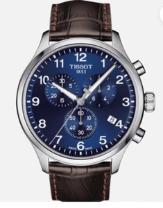 Tissot T116.617.16.047.00 Blue Dial Mens Watch XL Chronograph Box & Papers - Picture 1 of 6