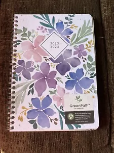 Cambridge GreenPath Academic 2023-2024 Weekly Monthly Planner Floral Small 5 12 - Picture 1 of 5