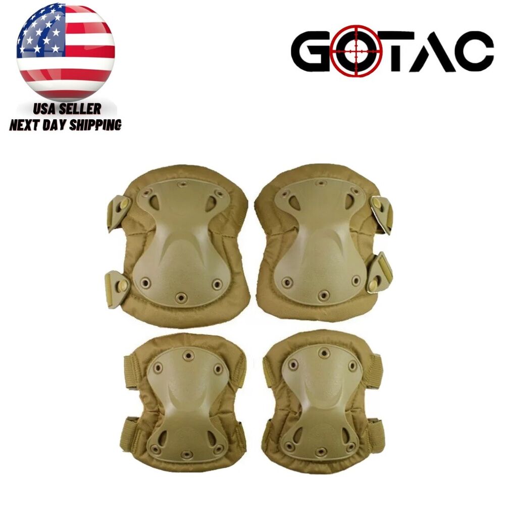 tactical knee and elbow pads For Outdoor Sports Combat Protective Set