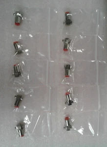 Qty 10 - 5/32TX10-32PTC Pneumatic Push Connect  5/32 Tube x 10-32  -  Lot of 10 - Picture 1 of 3