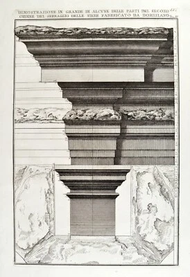 Piranesi Rom 1756 Le Antichità Romane Architektur Säule Column Original Etching - Bild 1 von 4