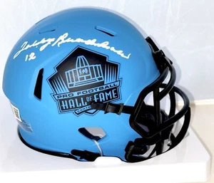 Terry Bradshaw Pittsburgh Steelers signed HOF Rave mini helmet 2 Beckett Witness - Picture 1 of 2