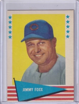 JIMMY FOXX 1961 FLEER BASEBALL GREATS # 28 CHICAGO CUBS -  EX - Image 1 of 2