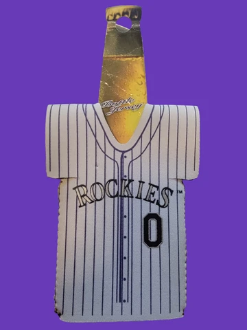 NEW Colorado Rockies Bottle Jersey Koozie - Official MLB Baseball Cover