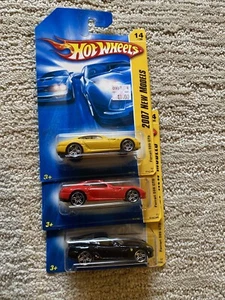 Hot Wheels Ferrari 599 GTB Juego de 3 ROJO AMARILLO NEGRO 2007 Nuevos Modelos - Imagen 1 de 10