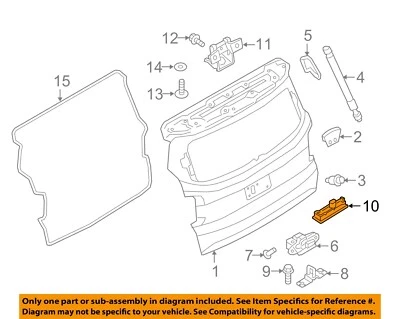 Jeep CHRYSLER OEM Renegade Liftgate Tail Tailgate Trunk-Lock Switch 68247423AB - Image 1 of 2