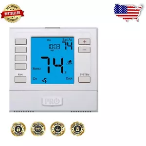White Touch Control 3 Hot/2 Cold Thermostat – Programmable Comfort Device - Picture 1 of 2